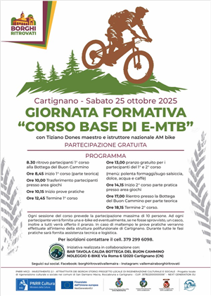 Corso di base di E-MTB a Cartignano